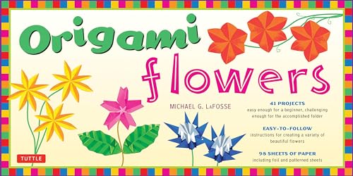 Origami Flowers Kit: Fold Lovely Daises, Lilies, Lotus Flowers and More!: Kit with 2 Origami Books, 41 Projects and 98 Origami Papers