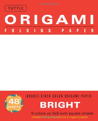 Origami Folding Paper Bright 5" 48 Sheets (Origami Paper Packs)