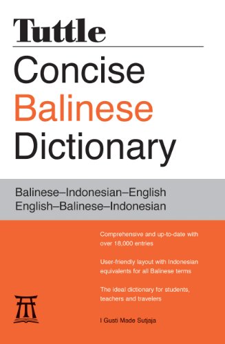 Tuttle Concise Balinese Dictionary: Balinese-Indonesian-English  English-Balinese-Indonesian