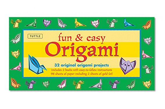 Fun & Easy Origami Kit: 32 Original Paper-folding Projects: Includes Origami Kit with 2 Instruction Books & 98 Origami Papers