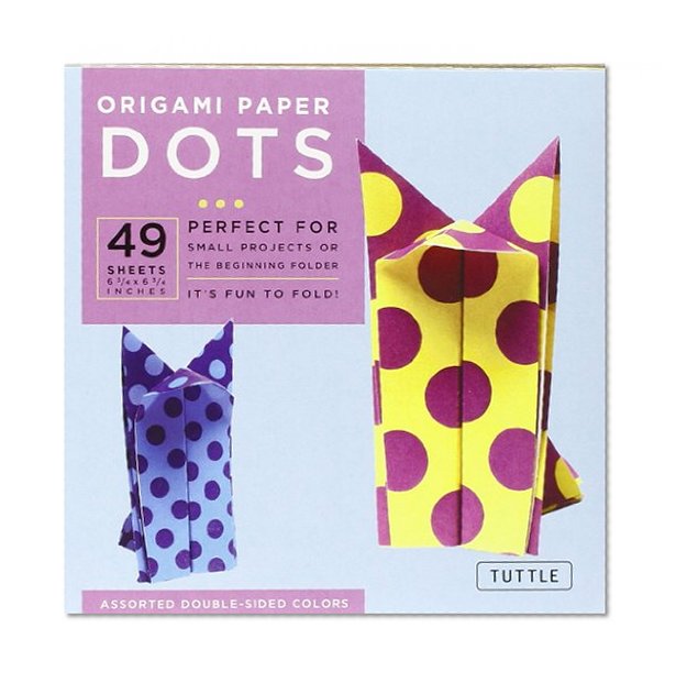 Origami Paper - Dots - 6 3/4" - 49 Sheets: (Tuttle Origami Paper)