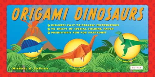 Origami Dinosaurs Kit: [Origami Kit with 2 Books, 98 Papers, 20 Projects]