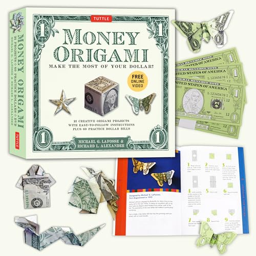 Money Origami Kit: Make the Most of Your Dollar: Origami Book with 60 Origami Paper Dollars, 21 Projects and Instructional DVD