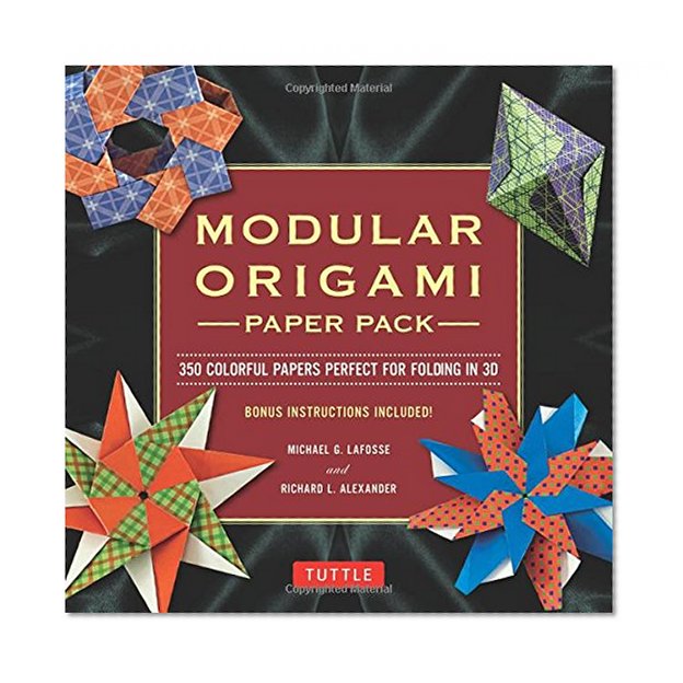 Modular Origami Paper Pack: Tuttle Origami Paper: 350 Colorful Papers Perfect for Folding in 3D