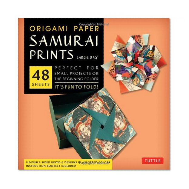 Origami Paper - Samurai Prints - Large 8 1/4" - 48 Sheets: (Tuttle Origami Paper)