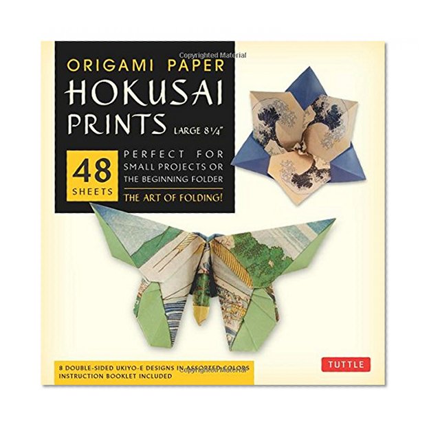 Origami Paper - Hokusai Prints - Large 8 1/4" - 48 Sheets: Tuttle Origami Paper: High-Quality Origami Sheets Printed with 8 Different Designs: Instructions for 6 Projects Included