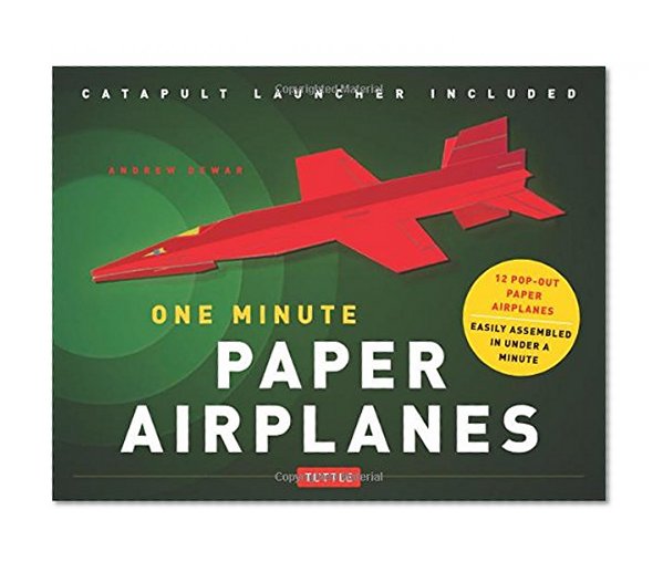 One Minute Paper Airplanes Kit: 12 Pop-Out Planes, Easily Assembled in Under a Minute [Origami Book with Paper, 12 Projects, Launcher]
