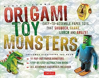 Origami Toy Monsters Kit: Easy-To-Assemble Paper Toys That Shudder, Shake, Lurch and Amaze! (Tuttle Origami Kits)