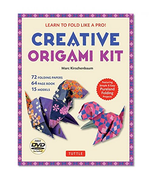 Creative Origami Kit: Learn to Fold Like a Pro!: Instructional DVD, 64-Page Origami Book, 72 Origami Papers: Original Easy Origami for Kids or Adults