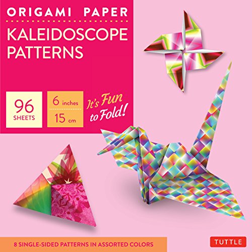 Origami Paper - Kaleidoscope Patterns - 6" - 96 Sheets: Tuttle Origami Paper: High-Quality Origami Sheets Printed with 8 Different Patterns: Instructions for 7 Projects Included
