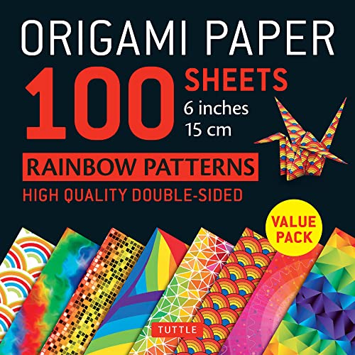 Book Cover Origami Paper - Rainbow Patterns - 6