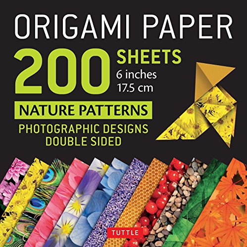 Origami Paper 200 sheets Nature Patterns 6" (15 cm): Tuttle Origami Paper: High-Quality Double Sided Origami Sheets Printed with 12 Different Designs (Instructions for 8 Projects Included)