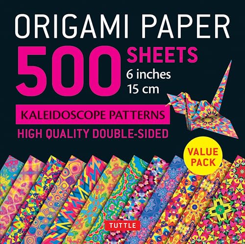 Origami Paper 500 sheets Kaleidoscope Patterns 6" (15 cm): Tuttle Origami Paper: Double-Sided Origami Sheets Printed with 12 Different Designs (Instructions for 6 Projects Included)