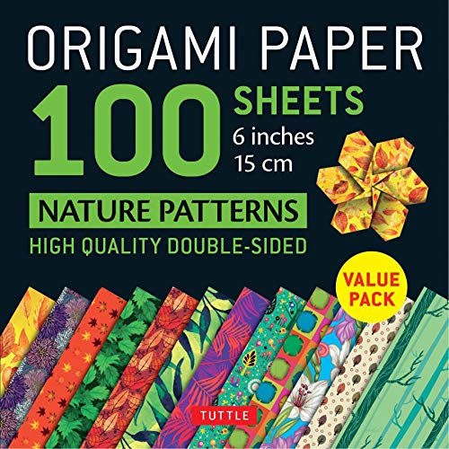 Book Cover Origami Paper 100 sheets Nature Patterns 6