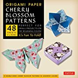 Origami Paper- Cherry Blossom Patterns Large 8 1/4" 48 sh: Tuttle Origami Paper: High-Quality Double-Sided Origami Sheets Printed with 8 Different Patterns (Instructions for 5 Projects Included)