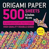 Origami Paper 500 sheets Kaleidoscope Patterns 6" (15 cm): Tuttle Origami Paper: Double-Sided Origami Sheets Printed with 12 Different Designs (Instructions for 6 Projects Included)