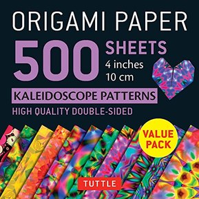 Origami Paper 500 sheets Kaleidoscope Patterns 4" (10 cm): Tuttle Origami Paper: Double-Sided Origami Sheets Printed with 12 Different Colorful Patterns