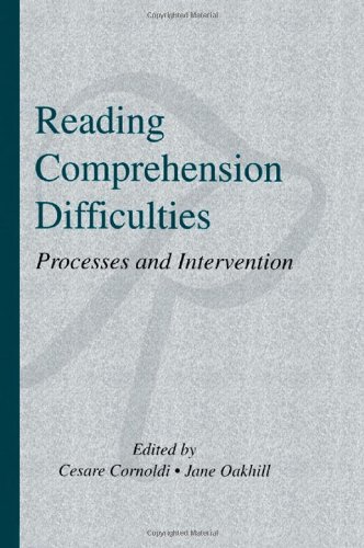 Reading Comprehension Difficulties: Processes and Intervention