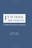 Functional Job Analysis: A Foundation for Human Resources Management (Applied Psychology Series)