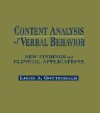 Content Analysis of Verbal Behavior: New Findings and Clinical Applications