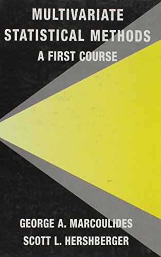 Multivariate Statistical Methods: A First Course