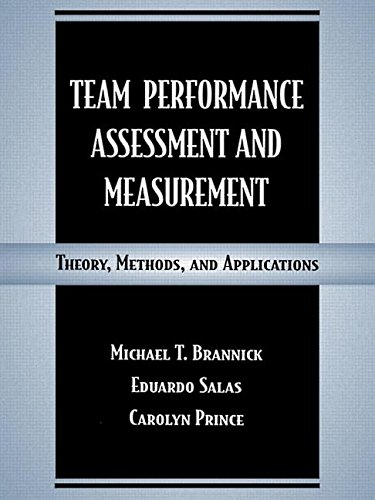 Team Performance Assessment and Measurement: Theory, Methods, and Applications (Applied Psychology Series)