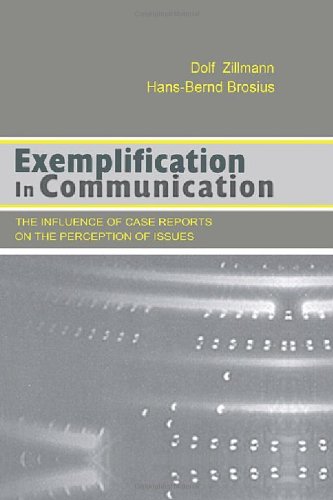 Exemplification in Communication: the influence of Case Reports on the Perception of Issues (Routledge Communication Series)
