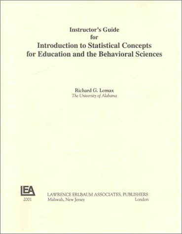 An Introduction to Statistical Concepts for Education and Behavioral Sciences