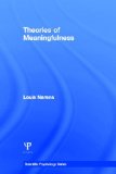 Theories of Meaningfulness (Scientific Psychology Series)