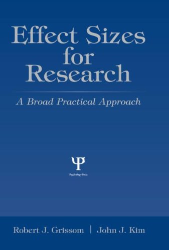 Effect Sizes for Research: Univariate and Multivariate Applications