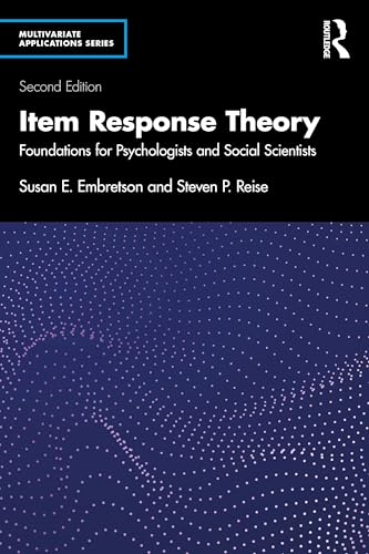 Item Response Theory (Multivariate Applications Series)