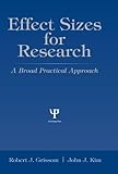 Effect Sizes for Research: Univariate and Multivariate Applications