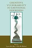 Cognitive Vulnerability to Emotional Disorders