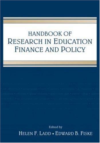 Handbook of Research in Education Finance and Policy