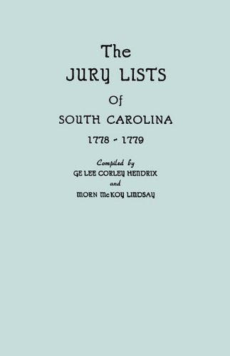 The Jury Lists of South Carolina, 1778-1779