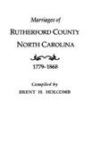 Marriages of Rutherford County, North Carolina, 1779-1868