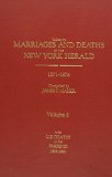 Index to Marriages And Deaths in the New York Herald 1871-1876