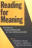 Reading for Meaning: Fostering Comprehension in the Middle Grades (Language and Literacy Series (Teachers College Pr))