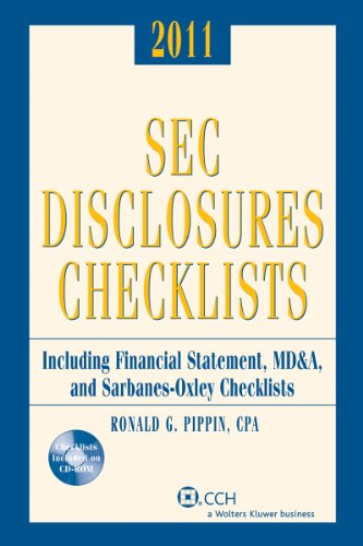 SEC Disclosures Checklist with CD, 2011 Edition