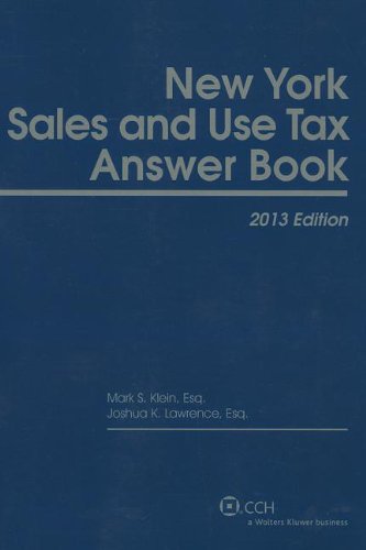 New York Sales & Use Tax Answer Book (2013)