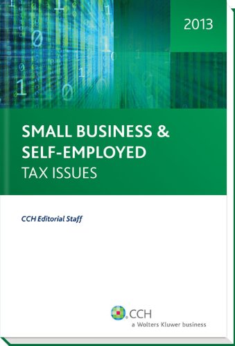 Small Business & Self-Employed Tax Issues, 2013