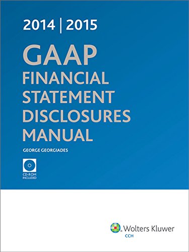 GAAP Financial Statement Disclosures Manual, (w/CDROM), 20142015