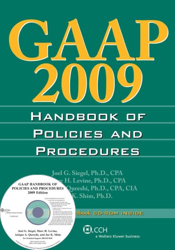 GAAP 2009: Handbook of Policies and Procedures (GAAP Handbook of Policies & Procedures)