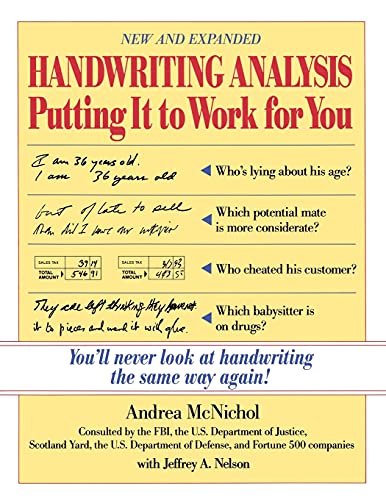Book Cover Handwriting Analysis : Putting It to Work for You