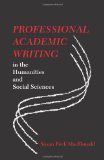 Professional Academic Writing in the Humanities and Social Sciences