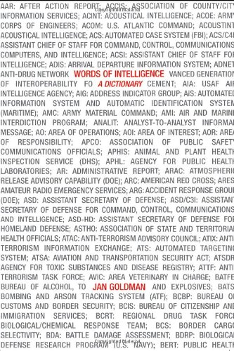 Words of Intelligence: A Dictionary