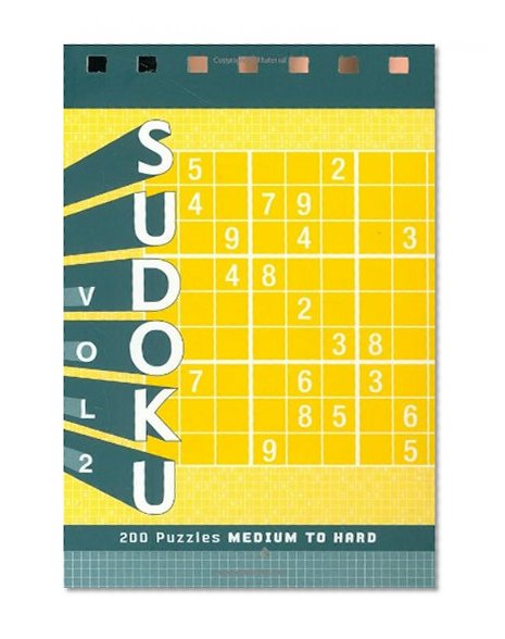 Book Cover Sudoku 2: Medium to Hard