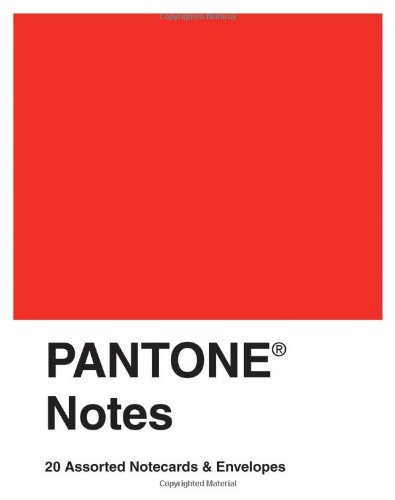 Book Cover Pantone Notes: 20 Assorted Notecards & Envelopes