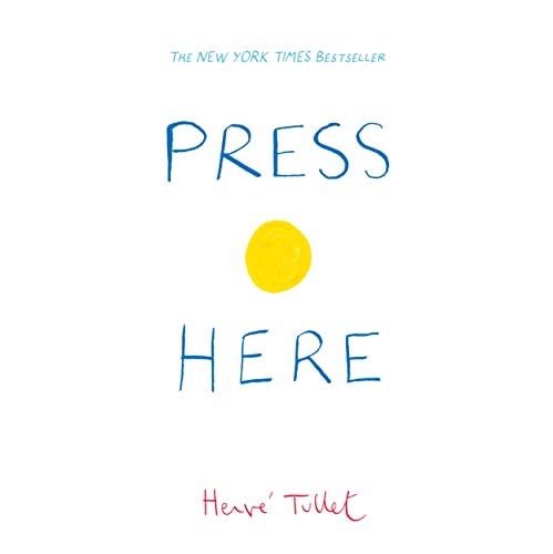 Book Cover Press Here (Interactive Book for Toddlers and Kids, Interactive Baby Book)