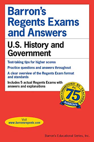 Book Cover Regents Exams and Answers: U.S. History and Government (Barron's Regents Exams and Answers)